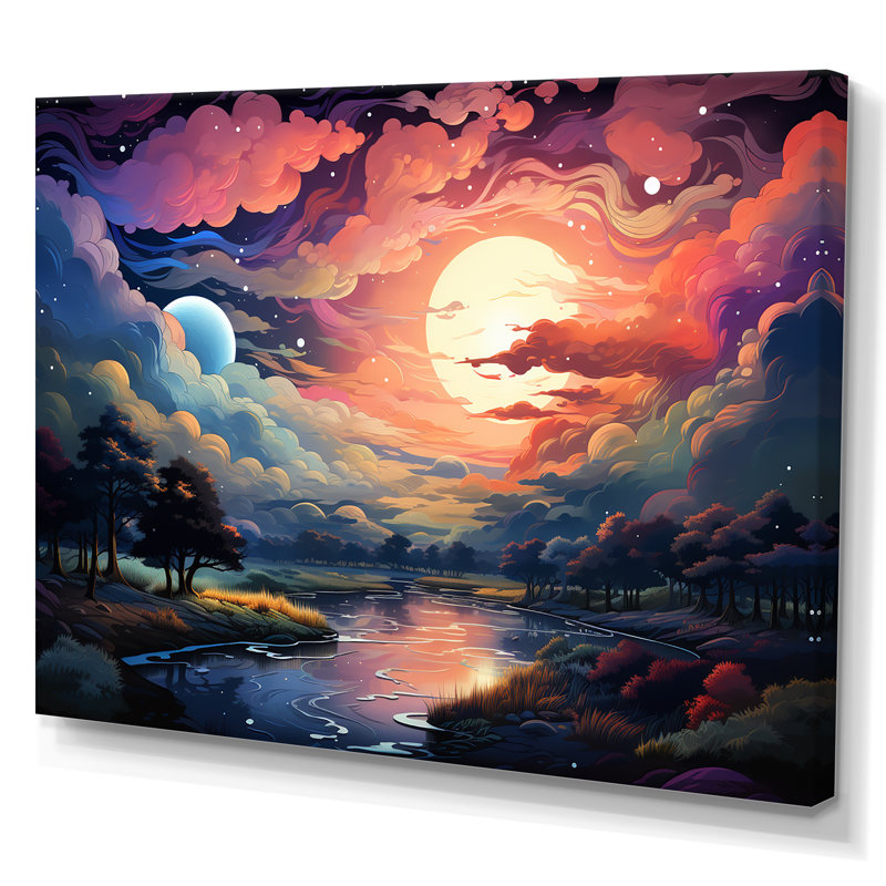 hi-dutch アート　HorizonSky Golden Horizon Painting